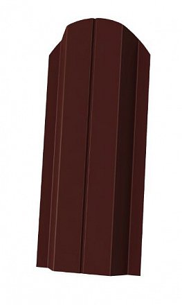 Мегастил Штакетник СТАНДАРТ П-образный фигурный 1800х100мм  (Полиэстер-Ral 6005-0,35-0,4мм)