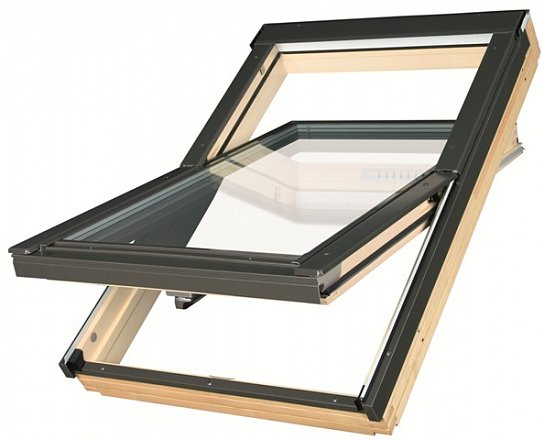 Fakro Мансардное окно FTT U8 с окл. EHV-AT + XDK 78х140 см