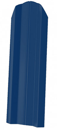 Мегастил Штакетник ЭКО М-образный фигурный 76мм (Полиэстер-Ral 5005-0,35-0,4мм)