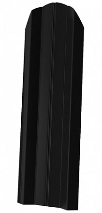 Мегастил Штакетник ЭКО М-образный фигурный 76мм (Полиэстер-Ral 7024-0,35-0,4мм)