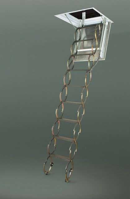 Купить Fakro Лестница ножничная металлическая LSF 70х 80х300 см