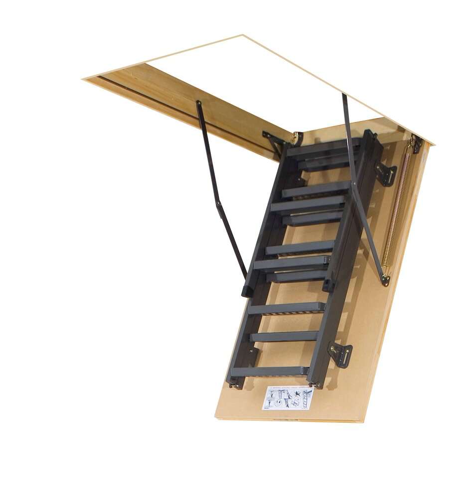 Купить Fakro Лестница складная металлическая LMS 70х120х280 см