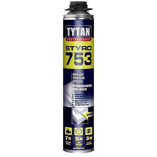 Tytan Professional Styro 753 GUN клей для наружной теплоизоляции 750 мл (77961)
