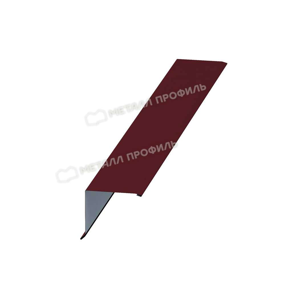 МеталлПрофиль Планка торцевая 135х145х2000 (Norman-Ral 8019 (RR32)-0,5 мм)