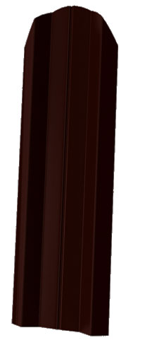 Мегастил Штакетник ЭКО М-образный фигурный 76мм (Полиэстер-Ral 3005-0,35-0,4мм)