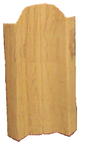 Мегастил Штакетник СТАНДАРТ М-образный фигурный 100мм (Ecosteel-Светлое дерево-0,4-0,45мм)