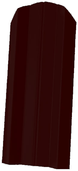 Мегастил Штакетник СТАНДАРТ М-образный фигурный 100мм (Полиэстер-Ral 3005-0,35-0,4мм)